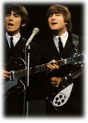 Джордж и Джон в первые годы "взлета" «The Beatles»